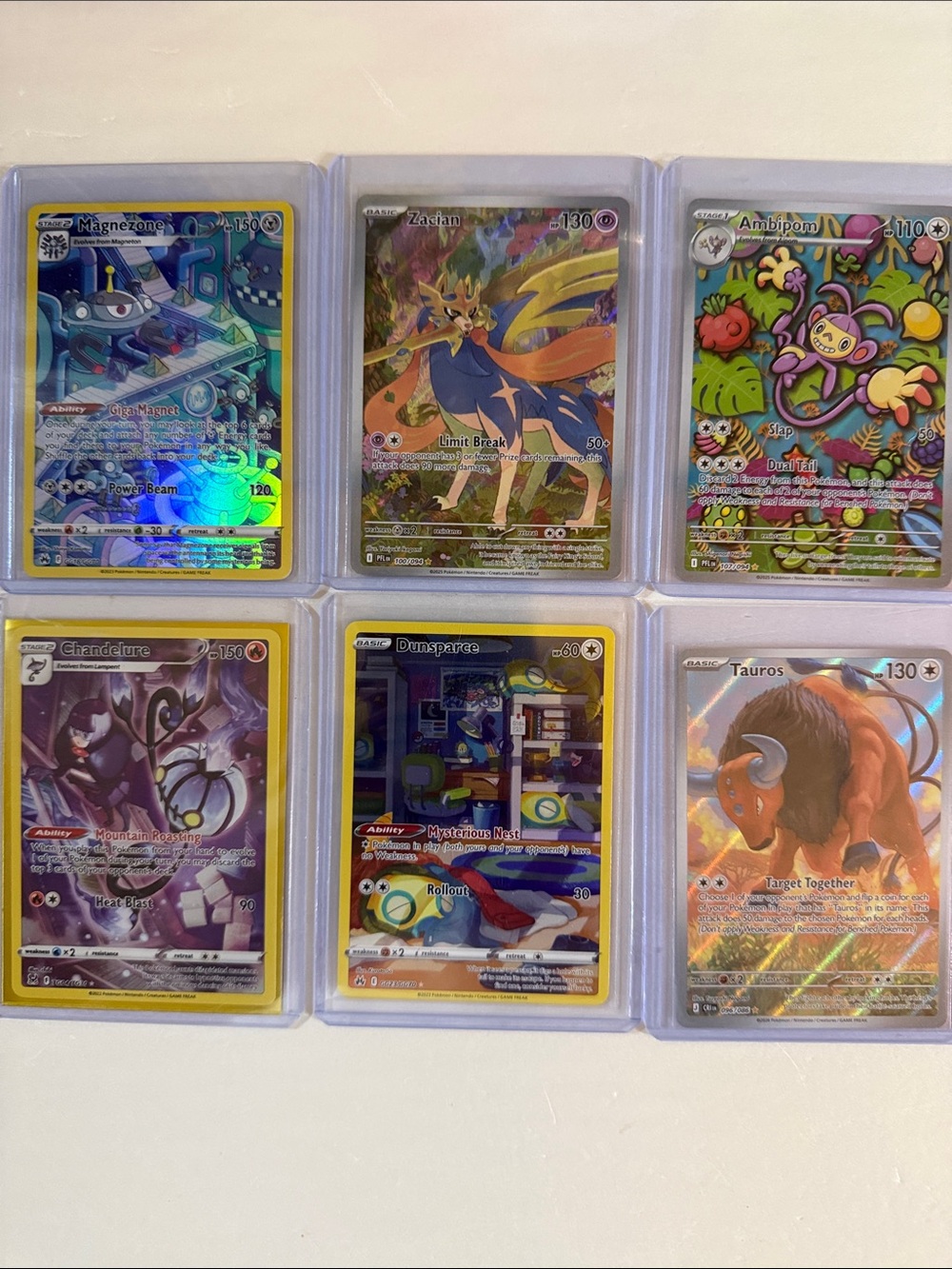 Pokemon Holo Card Set - Blue, Purple, Green, Orange, Brown Accents